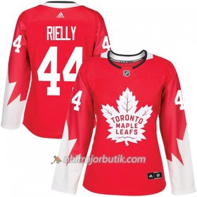 Dame Ishockey Toronto Maple Leafs Tröja Morgan Rielly 44 Adidas 2017-2018 Röd Alternate Authentic